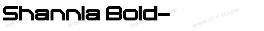 Shannia Bold字体转换